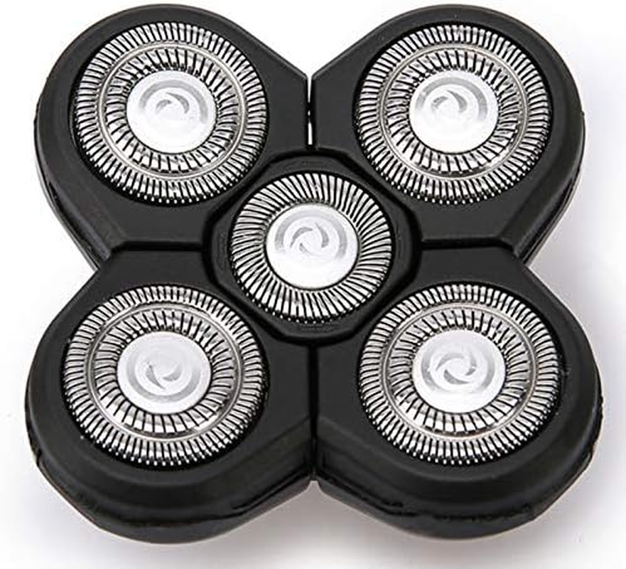 5 Head Shaver Heads, 2PCS Shaver Blade Heads Shaver Replacement for Electric Razor Shaving Bald Tool, Head and Face Electric Waterproof Razor Shaver Head image number 1