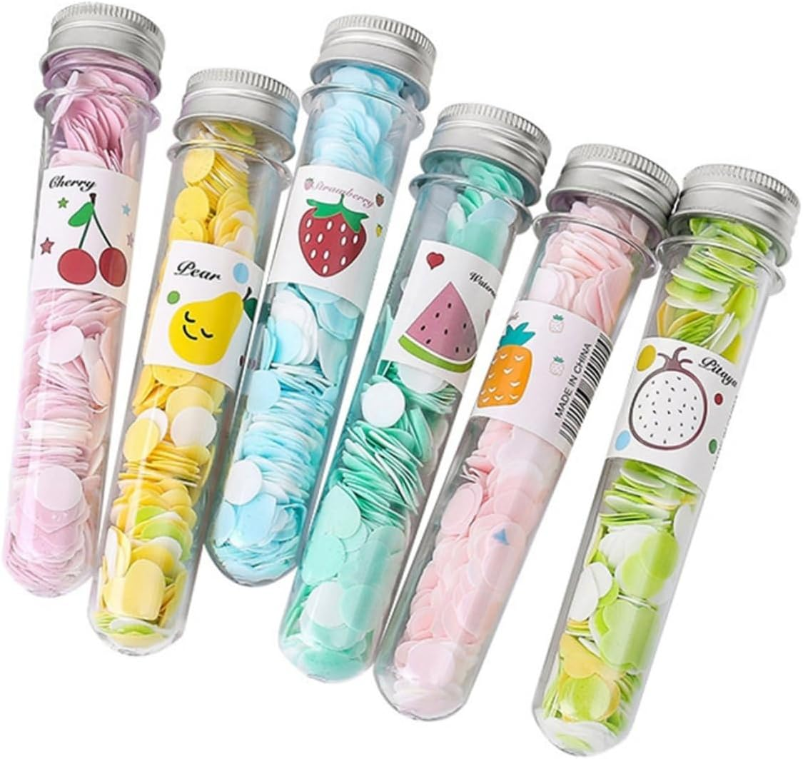 SUPVOX 6Pcs Portable Soap Sheets Reusable Soap Flakes for Hand Washing Travel-Friendly Cleaning Scraps Random Patterns for Camping Hiking and Home Use image number 2