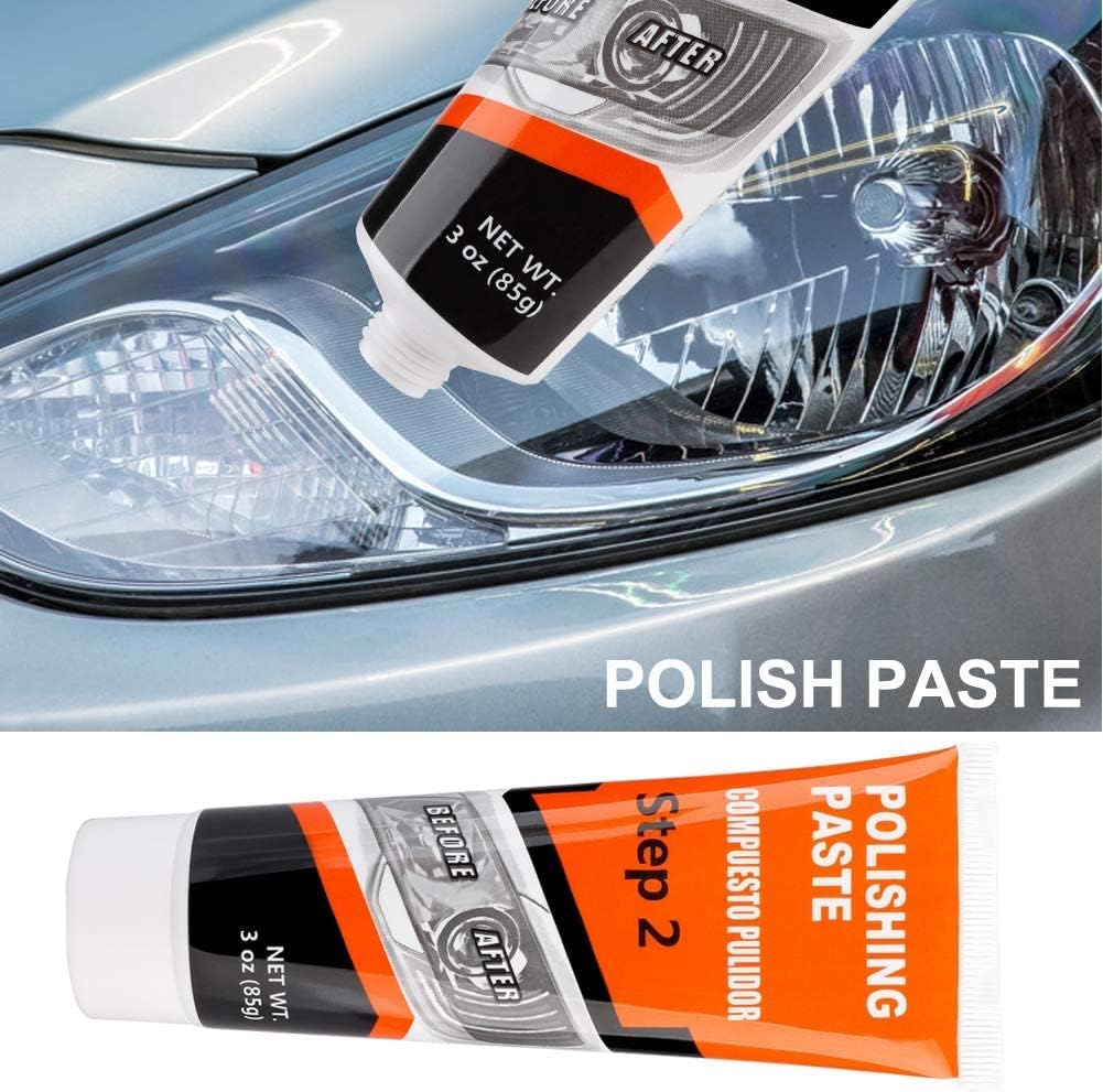 Plextone Professional Headlight Restoration Kit DIY Headlamp Brightener Car Care Repair Kit Head Lense Clean(Manual) (S205-M)1 image number 2