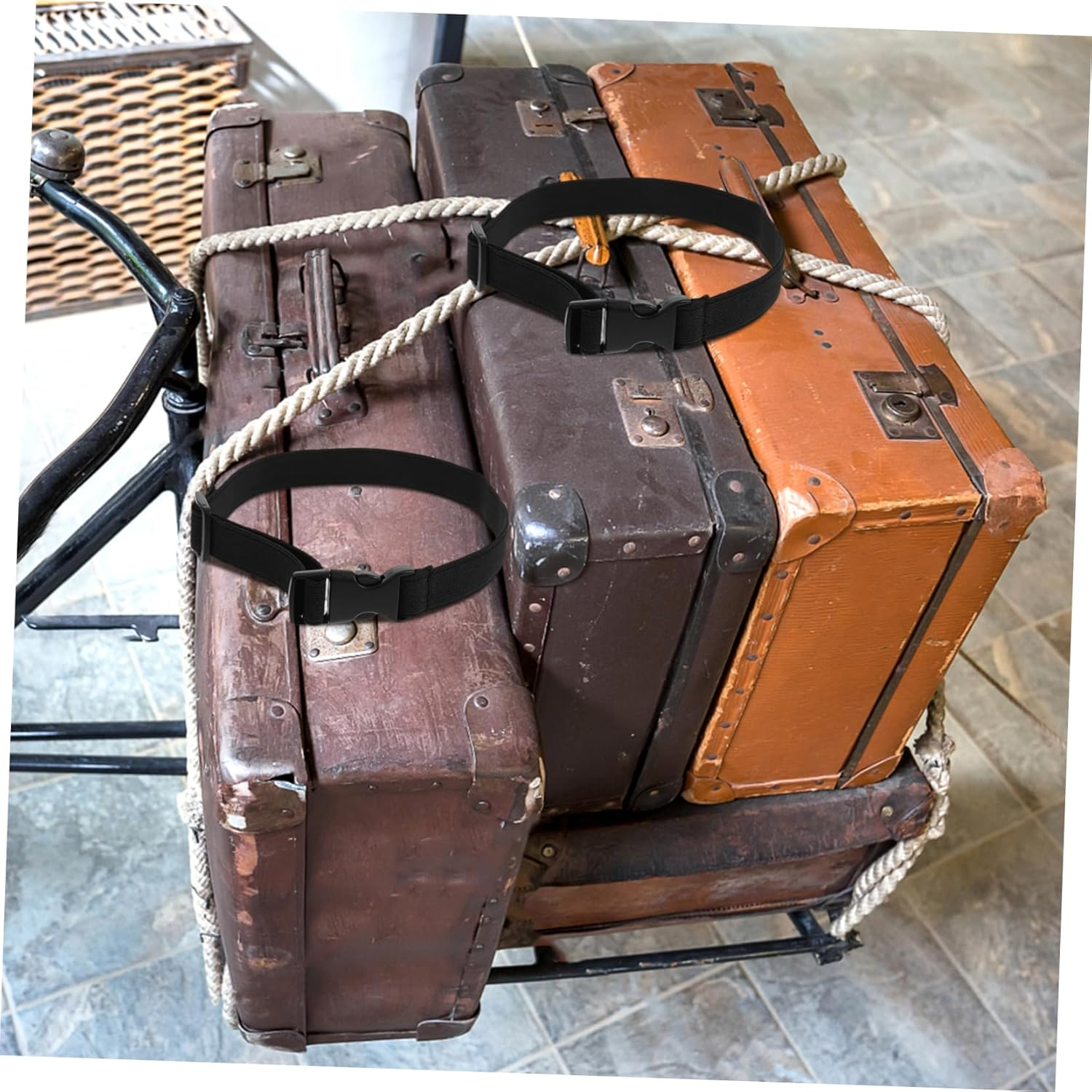 GLSTOY Adjustable Luggage Straps Buckle for Suitcases 4Pcs Set Versatile Straps image number 2