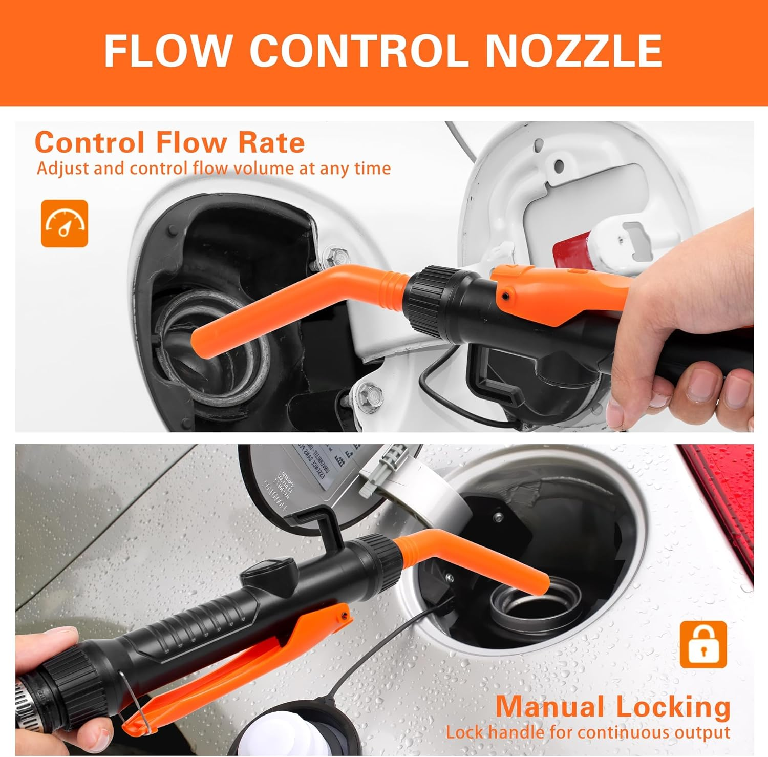 Portable Power Battery Pump, Battery Powered Siphon Fuel Transfer Pump for Gasoline, Fuel Oil, Diesel, Water, Battery Fuel Transfer Pump Suitable for Garages and Shops image number 6