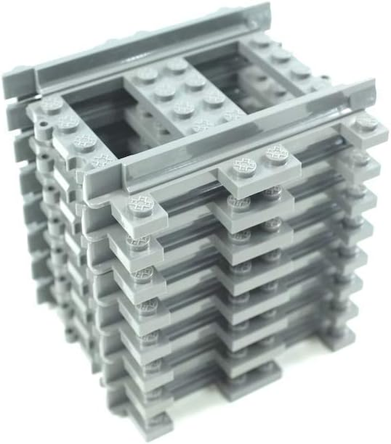 Trixbrix.Eu Half-Length Straight Track Set - 10 Pcs HO Scale Compatible with  City Train Sets image number 3