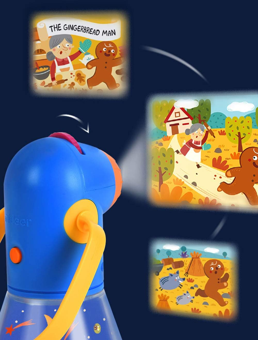 Mideer Portable Story Projector, Children Light-Up Toys, Bedtime Fairy Tale Stories Luminous Toys (8 Stories) image number 2