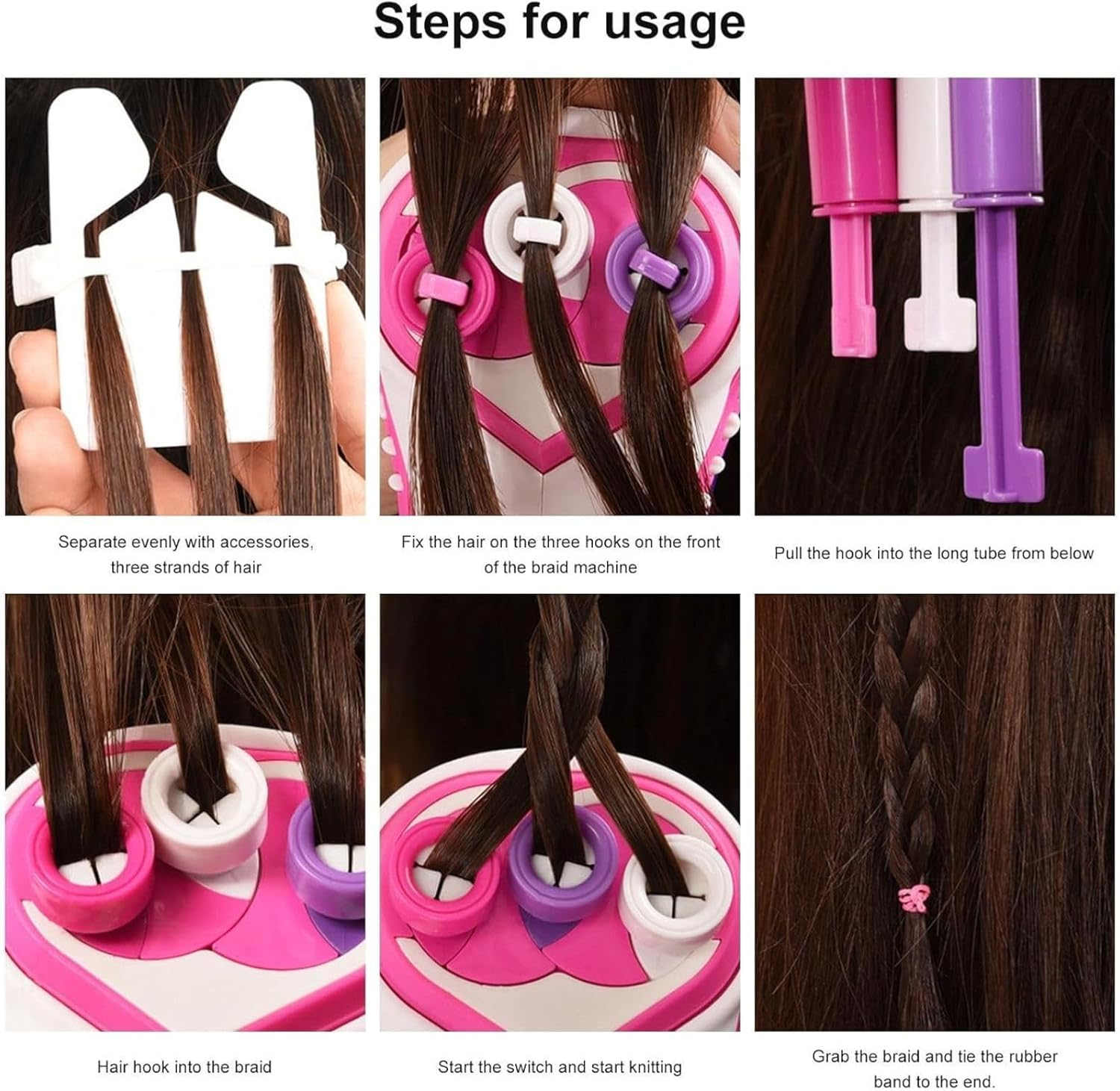 Electric Hair Braiding Machine, Creative Automatic Hair Twister Device for Teen Girls and Kids image number 3