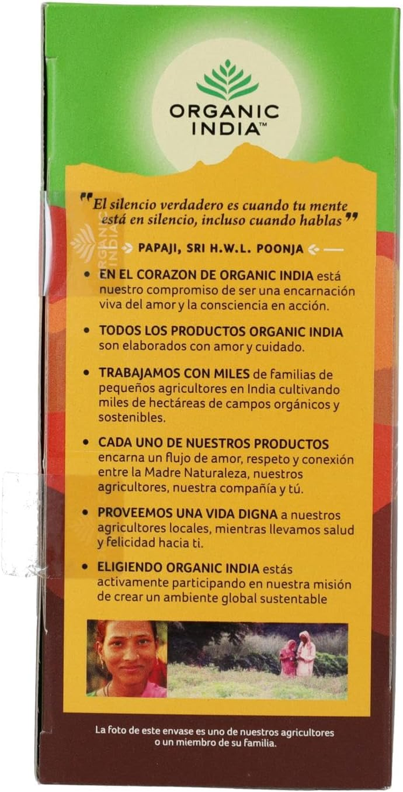 Organic India Tulsi Turmeric Ginger Tea 25 Teabags