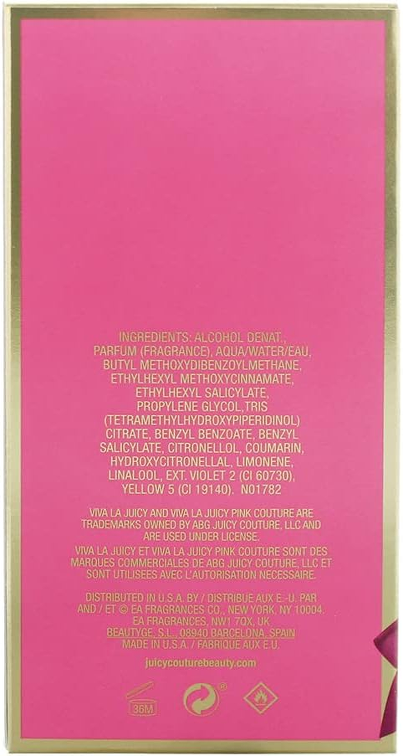 Juicy Couture Viva La Pink Couture Eau De Perfume Spray for Women 100 Ml image number 5