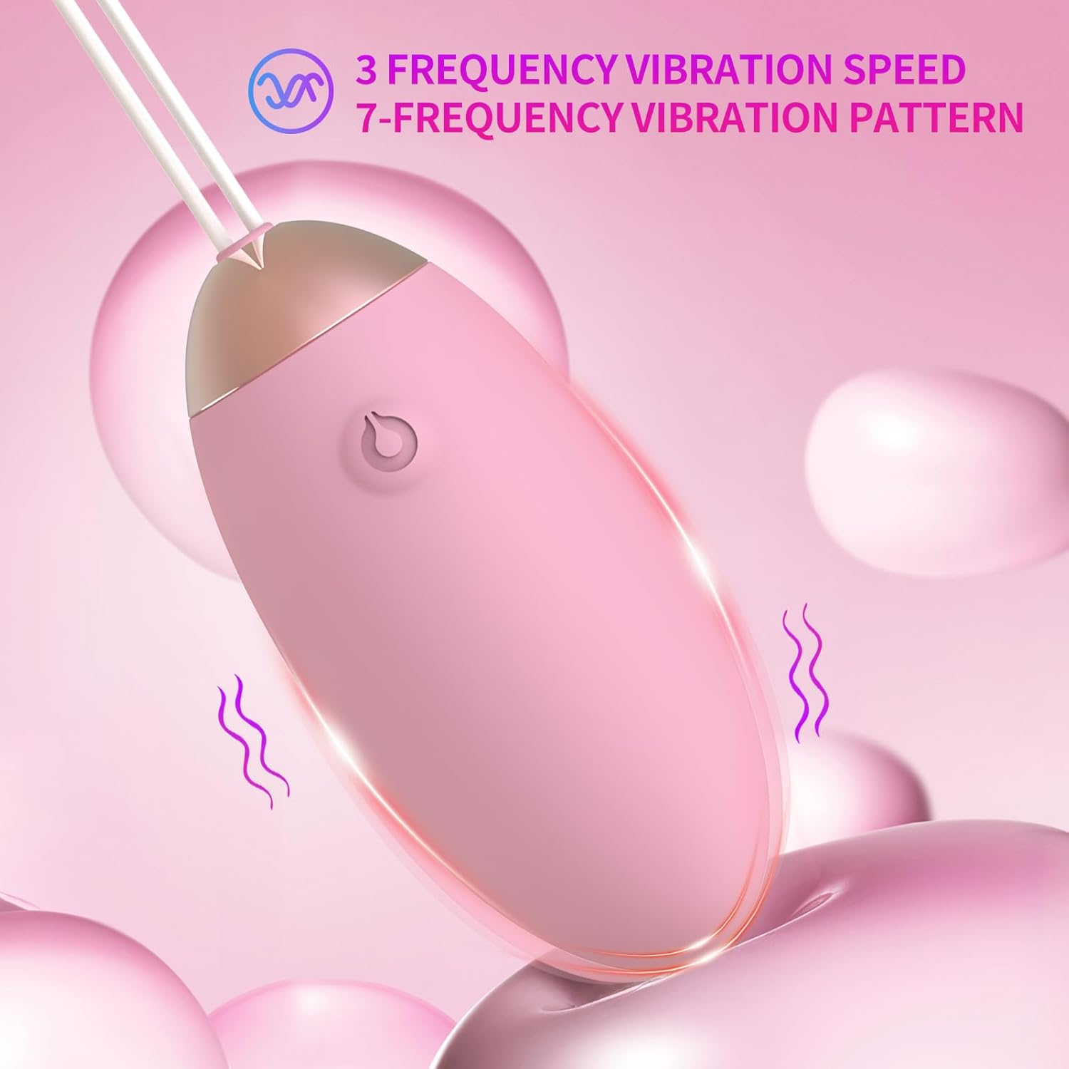 COREXPOWER Remote Control Vibrator for Women, Wearable Wireless Remote Vibrator Adult Toy, Mini Egg Shape Vibrator Bullet, Vibrating Ball for Women, Little Pink Rem image number 2