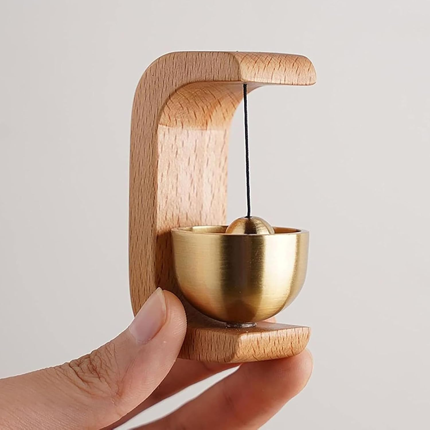 Magnetic Shopkeepers Bell for Door Opening | Cute Simple Design | Easy-To-Use Entry Alert Bell for Cafes, Stores, Pet Doors & Refrigerators image number 6