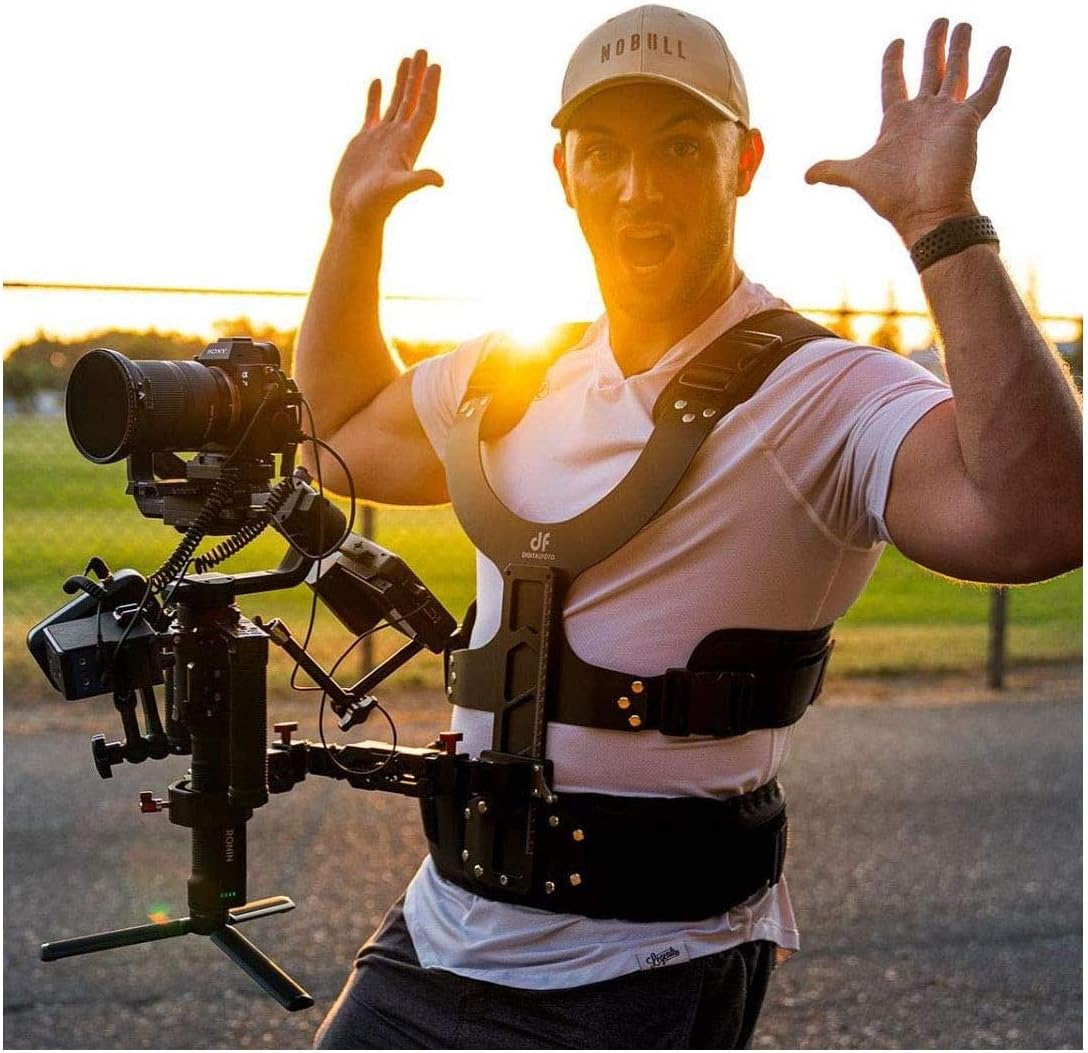 DF DIGITALFOTO Thanos Universal Gimbal Support Vest - Lightweight, Compatible with Ronins, Zhiyun Crane 2, Moza Air2, Payload 4.5-11 Lbs image number 1