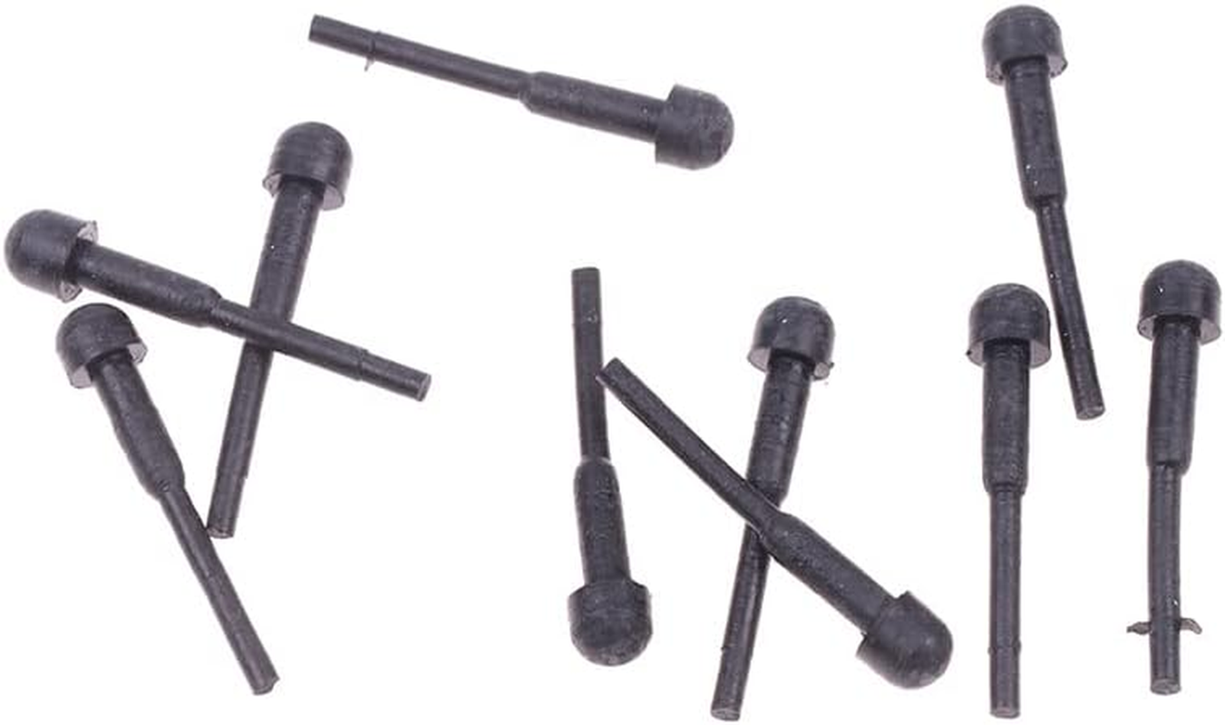 Torsor 10 Pack Hair Scissor Rubber Silencer Replacement Bumper Barber Shears Stopper Hair Cutting Clipping Cutter OD 3MM Black Muffler Stick Buffer Bumpers Silicone Grooming Parts Salon Pet Tool image number 1