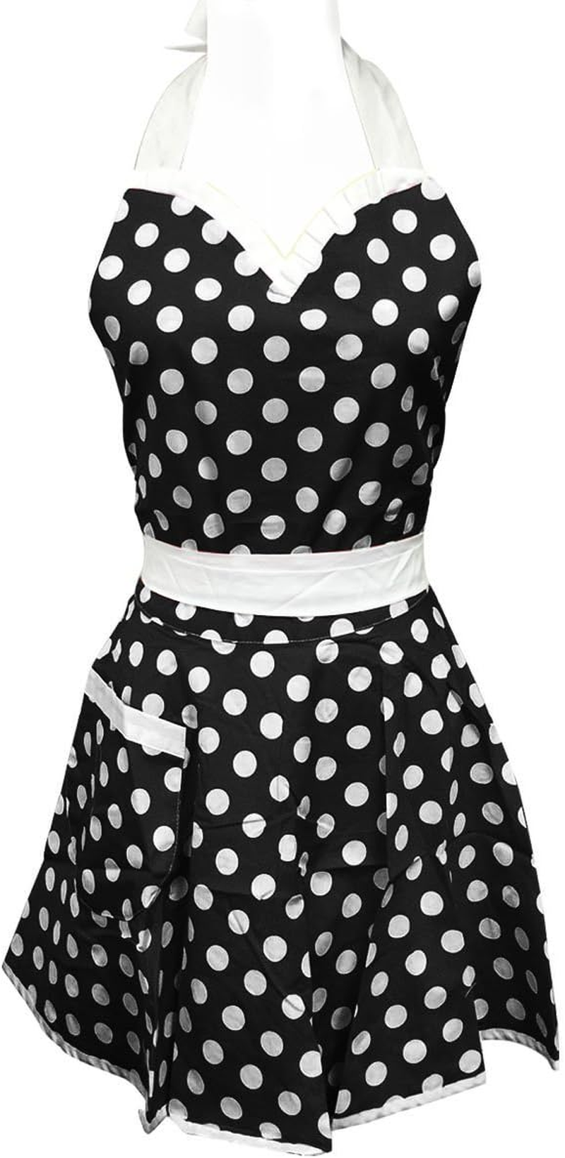 Wrapables Adjustable Flirty Hostess Apron, Red Gingham