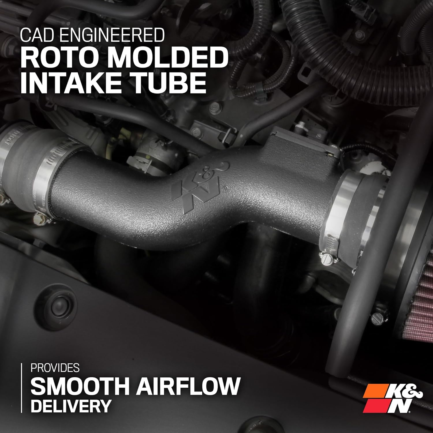 K&N 63-3516 63 Series Aircharger Performance Air Intake System Kit for 2021 Honda Civic 1.5L L4 Gas image number 4