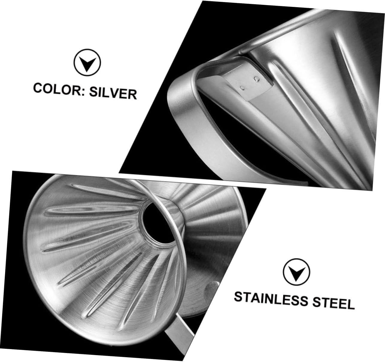 ELAYARD Stainless Steel Coffee Dripper Funnel Handheld Filter Cup Tea Slag Mesh for Home Brewing Easy to Clean and Heat Retentive image number 5