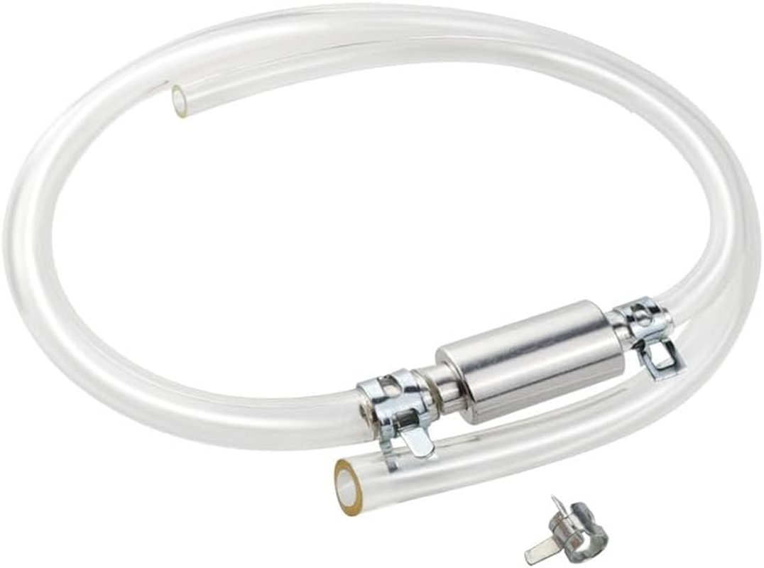 XINYUICEAN 1Pcs Brake Bleeder Hose, Motorcycle Brake Bleeder Kit with Nozzle Cap & Clamp, One Way Check Valve Tube Bleeding Tools for Hydraulic System Bleeding, Car Clutch Fluid Replacement Hose image number 6