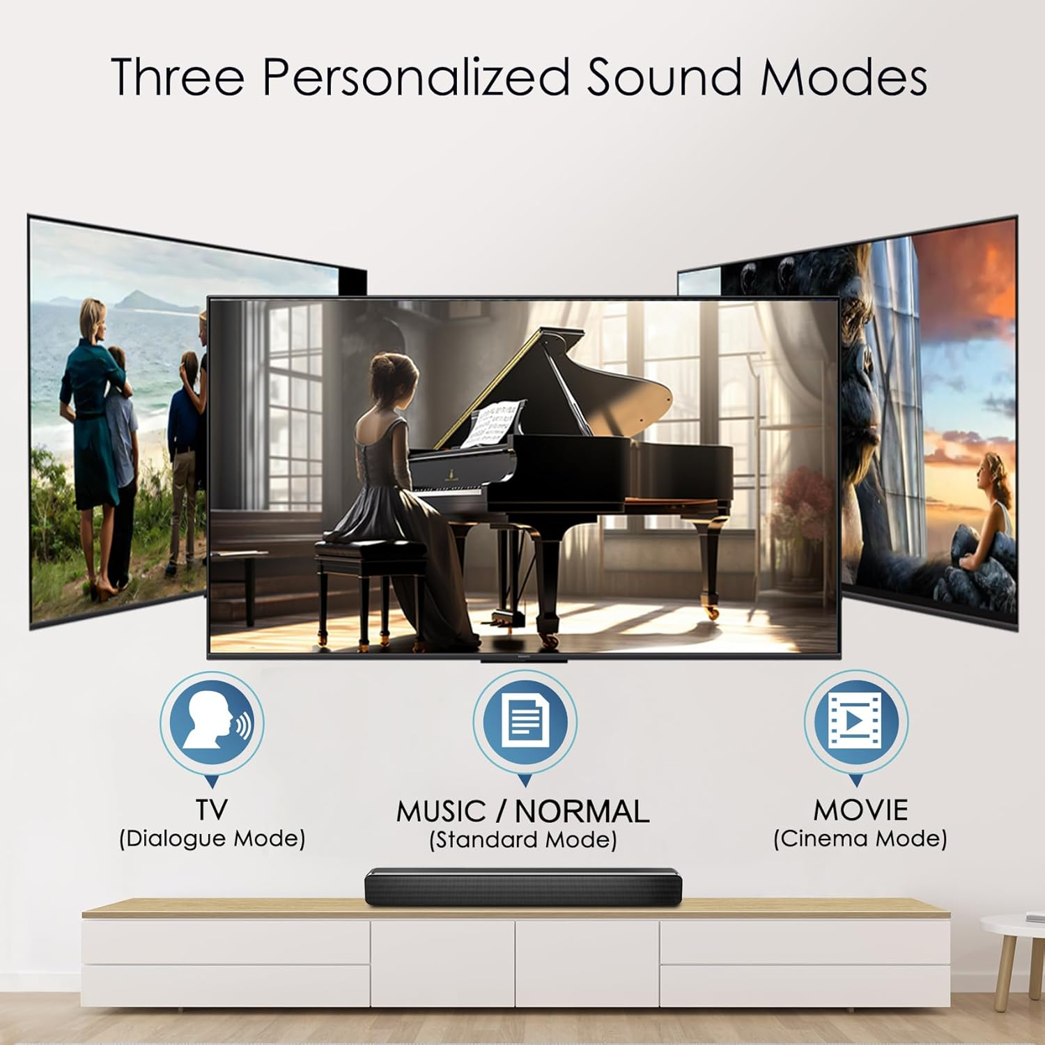 SIMOLIO Replacement Headphones for JH-737D plus Series, Bluetooth Wireless Headphones for TV Watching with MIC and Volume Control, Headset Only, No Transmitter Station Included image number 3