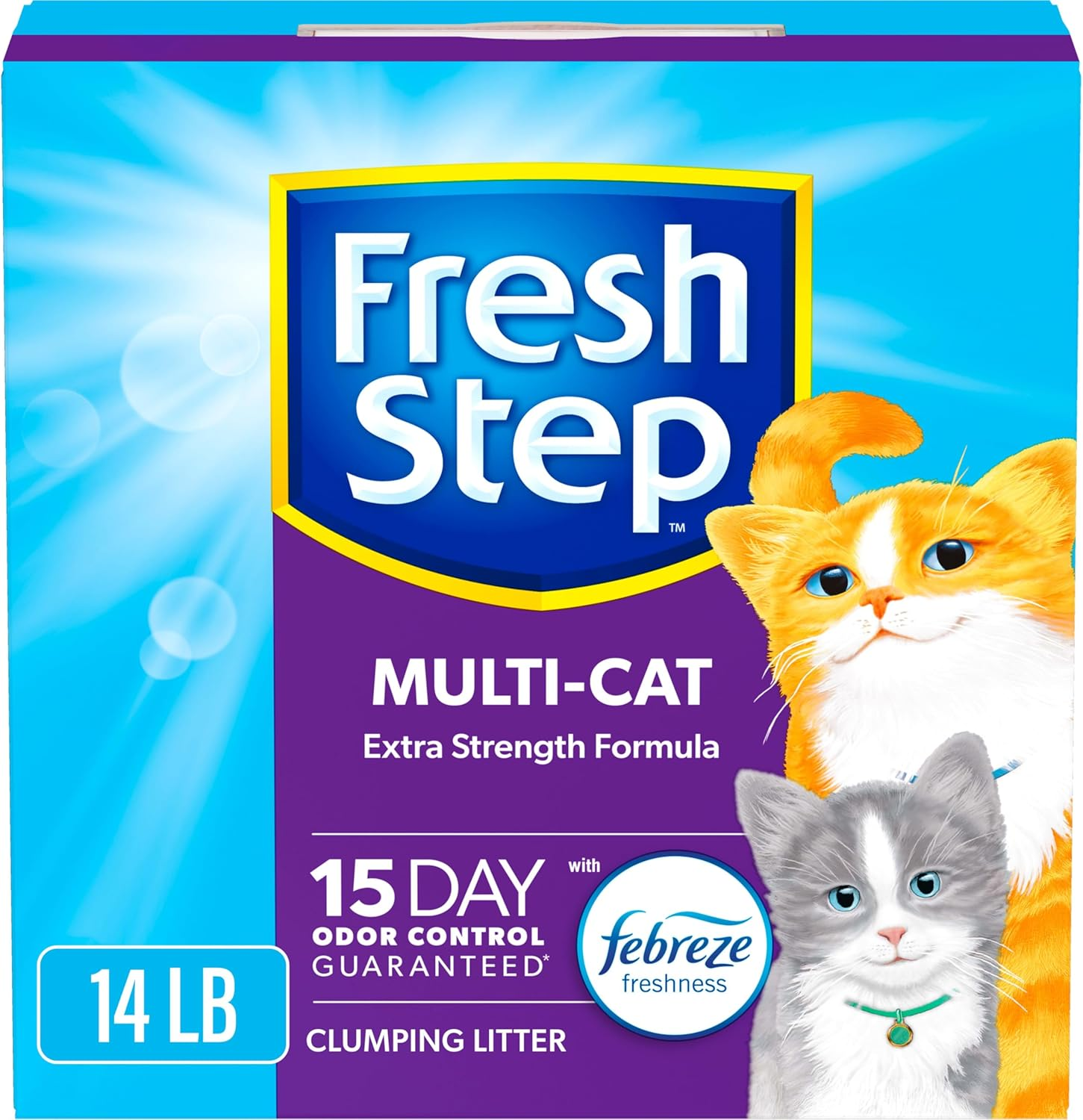 Fresh Step Multi-Cat with Febreze Freshness, Clumping Cat Litter, Scented, 14 Pounds image number 5