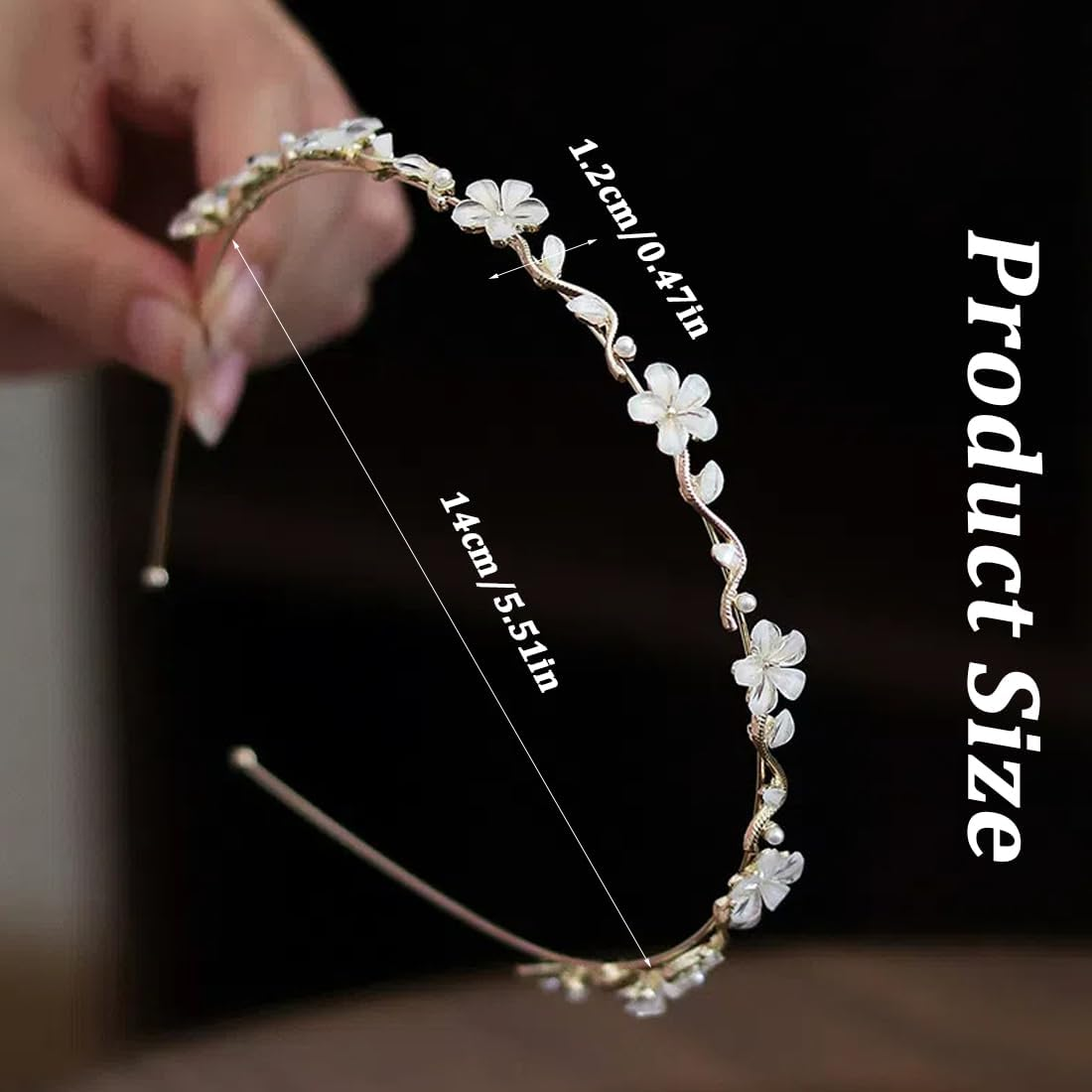 Headband Communion Girl and Bride Hair Accessories Communion Girls Wedding Girls Hair Accessories Flowers Bridal Hair Accessories image number 3