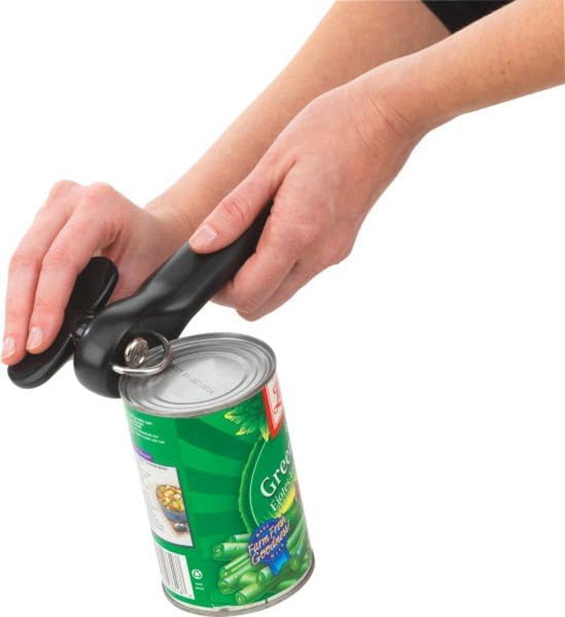 Good Cook Can Opener, Safe Cut Manual Can Opener, No Sharp Can Edges, Black image number 1