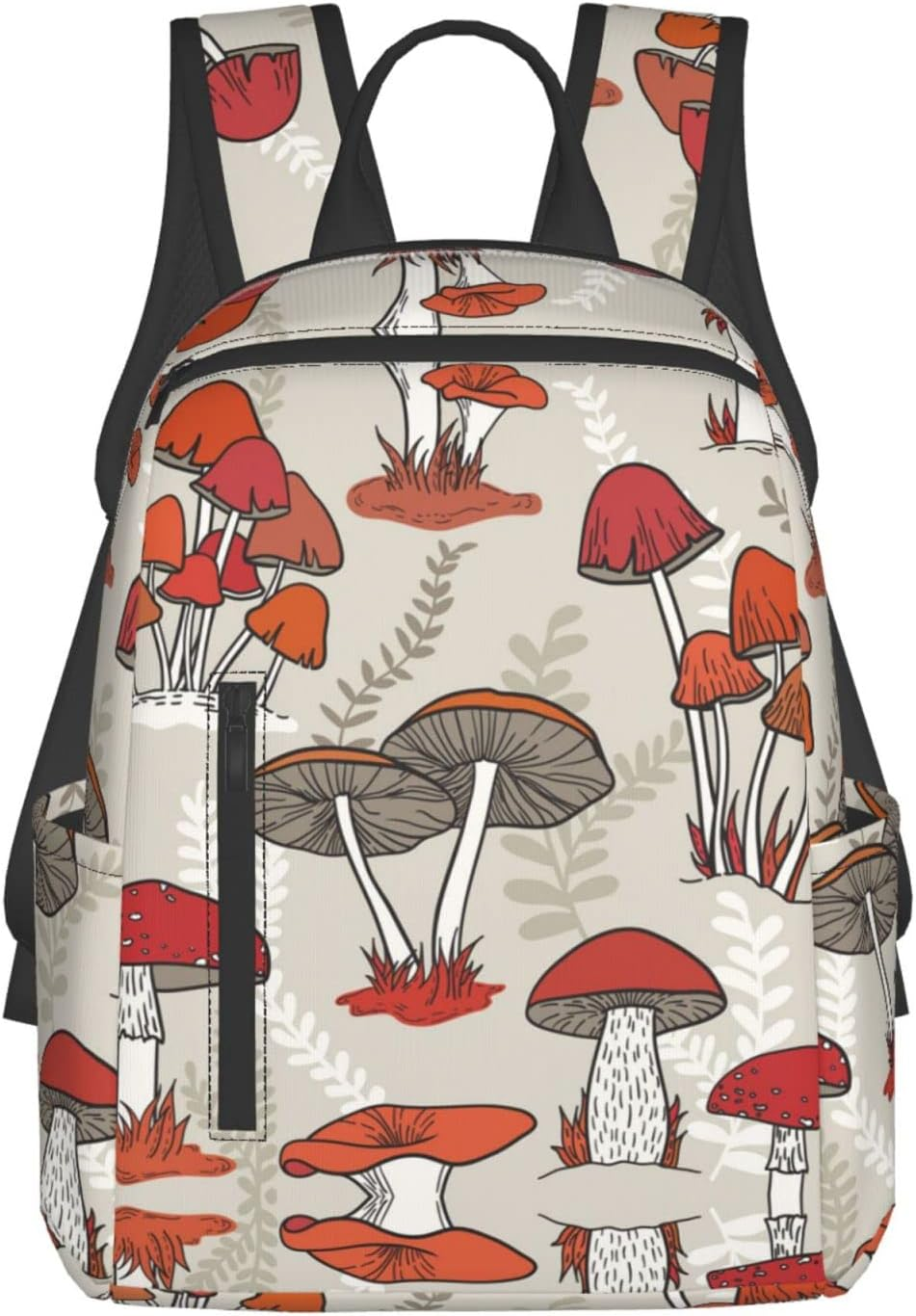 Obabo Black White Cow Light Leisure Backpack,Laptop Backpack,Travel Bags,Multi-Purpose Backpack,Unisex,Portable,Comfort image number 1