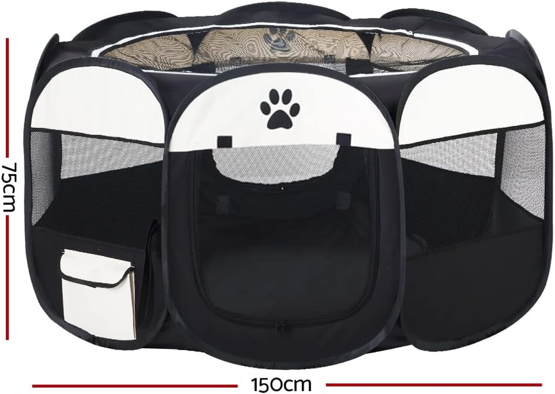 I.Pet Pet 3XL Large 8 Panel Dog Playpen Rabbit Play Pen Playpens Fence Cage Cages Puppy Exercise Enclosure Crate Pets Barrier Portable Outdoor Indoor Run Gate Guinea Pig Heavy Panels Kennel image number 5