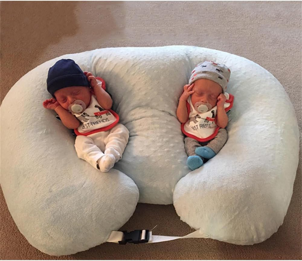Multifunctional Maternity Breastfeeding Pillow Twins Nursing Support Pillow for Pregnant Women Newborn Feeding Bed Artifact (White) image number 6