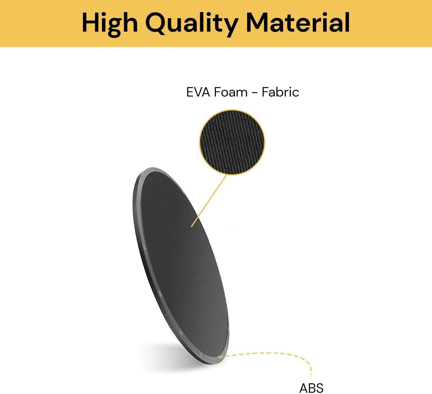 EZONEDEAL 2Pcs Dual Sided Gliding Discs Core Sliders Ultimate Core Trainer- Gym Home Abdominal Total Body Workout Equipment. Use on ALL Surfaces. image number 1