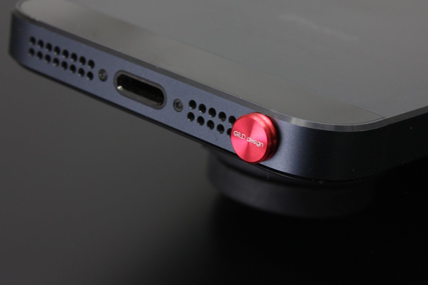 GILD Design GA-200R Machined Aluminum Earphone Jack Cover, Red