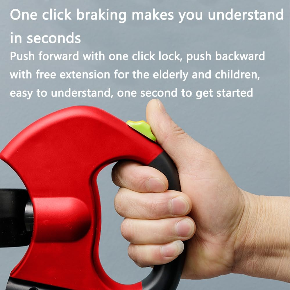 Double Retractable Dog Lead for Two Dogs,Pet Harness with Multifunctional Storage Box,Reflective Strong Nylon Tape,With Comfortable Ergonomic Handle for Small and Medium-Sized Pets,One-Handed Brake image number 2