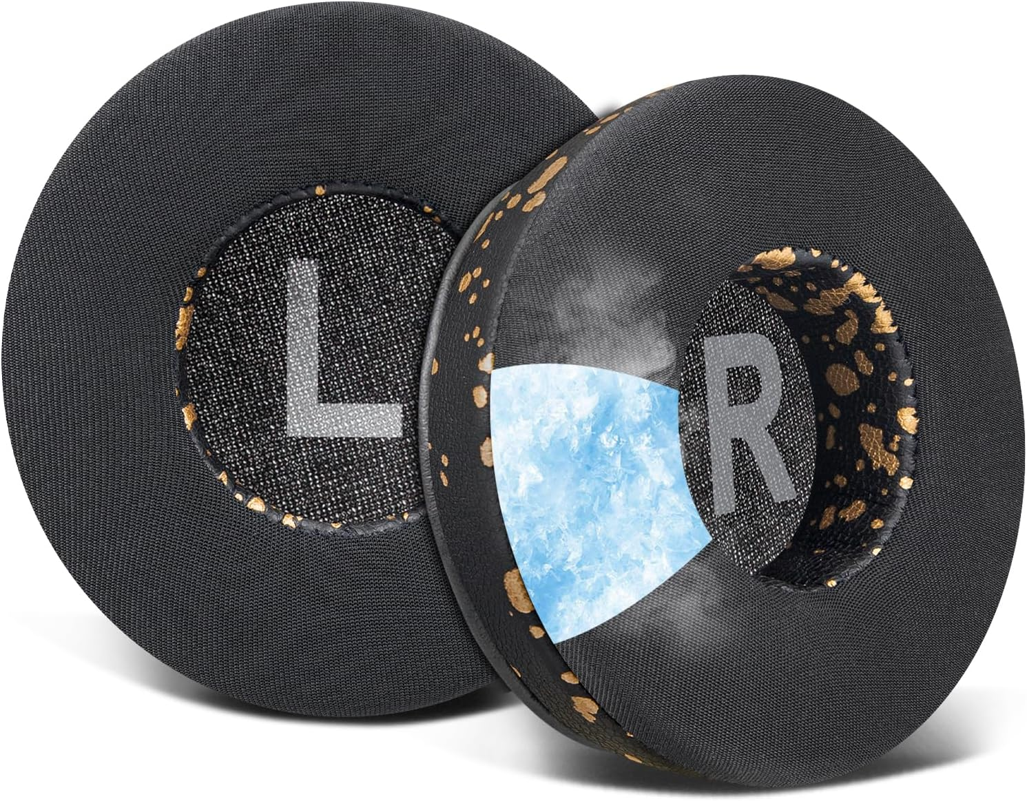 SOULWIT Earpads Replacement for JBL Tune 450Bt/Tune 460Bt/Tune 500Bt/Tune 510Bt/Tune 520BT/JR 300BT/JR 310Bt/E40Bt/Junior 320BT, Ear Pads Cushions with Soft Protein Leather - Black