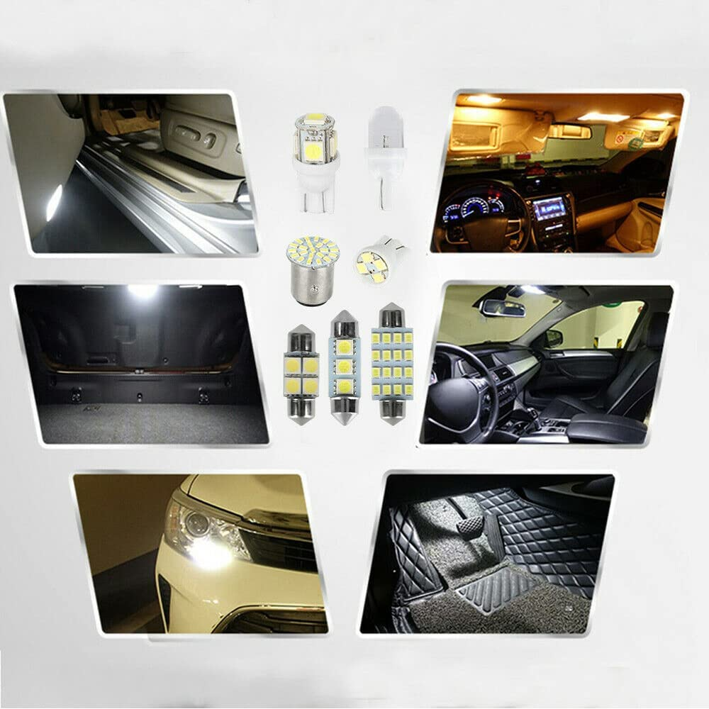 28Pcs for Dome License Plate Lamp Accessories Car Interior LED Light Bulbs Kit