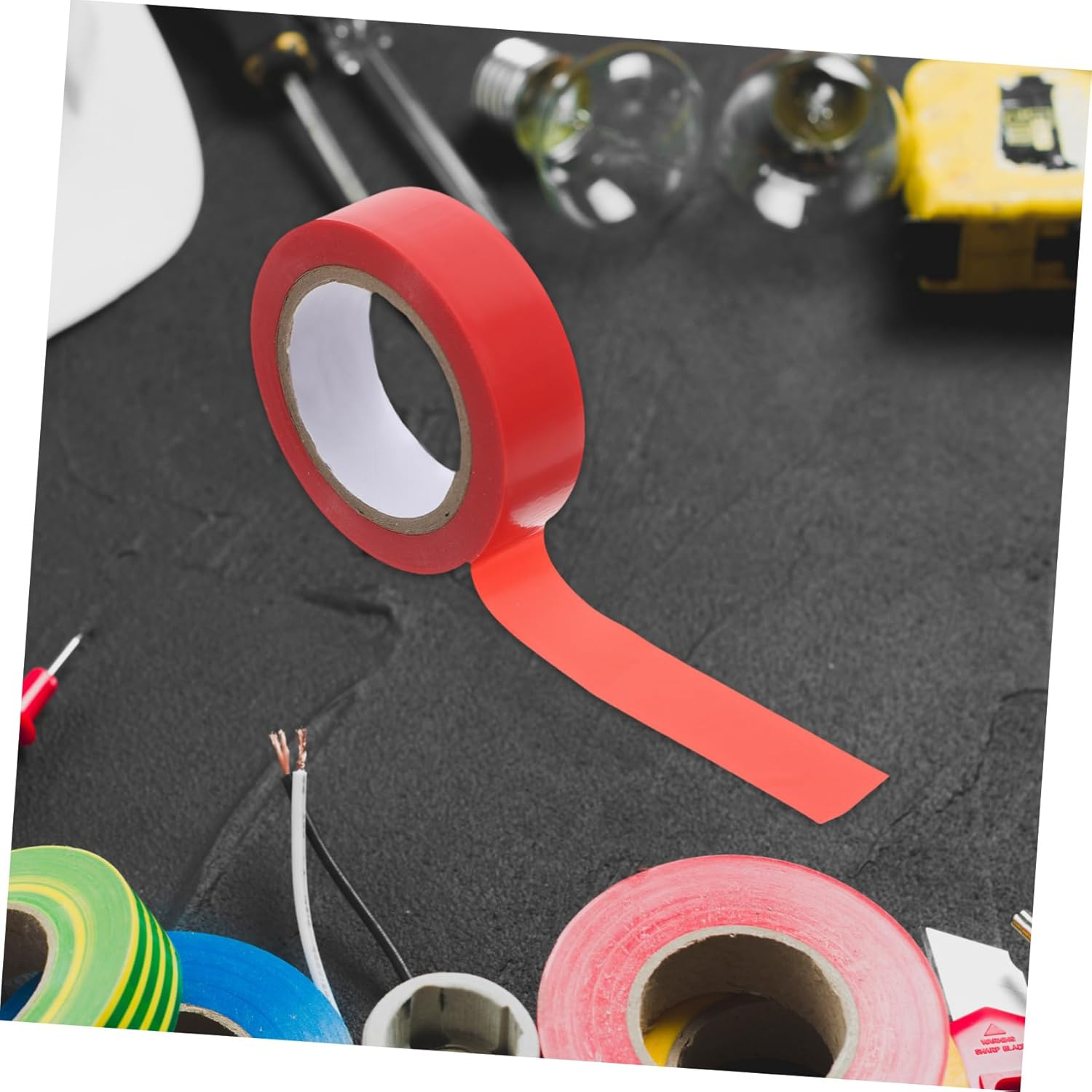 Hohopeti 6Rolls High Temperature Resistant Electrical Tape Insulation Tape for Electric Wire Repair Adhesive for Home Automotive and Industrial Use image number 1