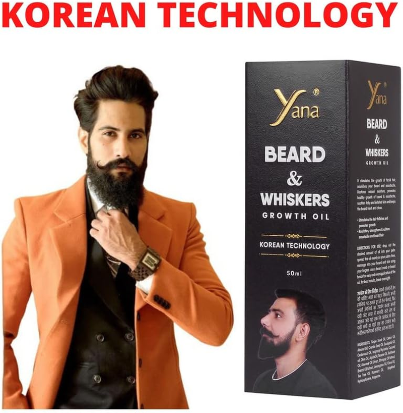 Yana Best Beard Growth Oil for Men by Korean Technology image number 2