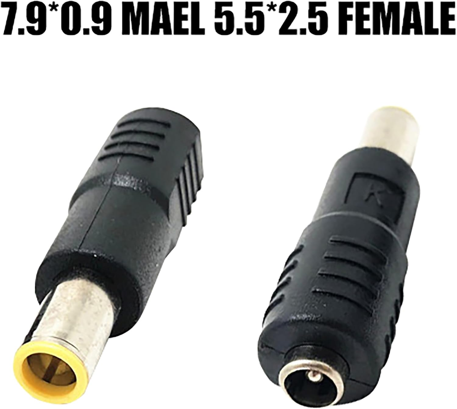 Tunghey 10-Pack Power Plug Adapter - 5 DC 8Mm Male to 5.5Mm X 2.1Mm Female and 5 DC 5.5Mm X 2.1Mm Male to 8Mm Female Connectors