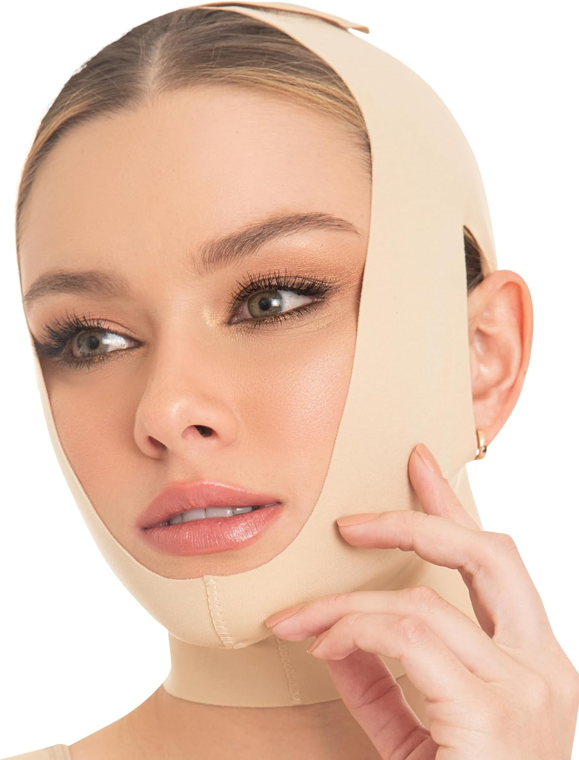 Facial Slimming Chin Compression Strap, Face Shaping Belt for Double Chin Reduction image number 2