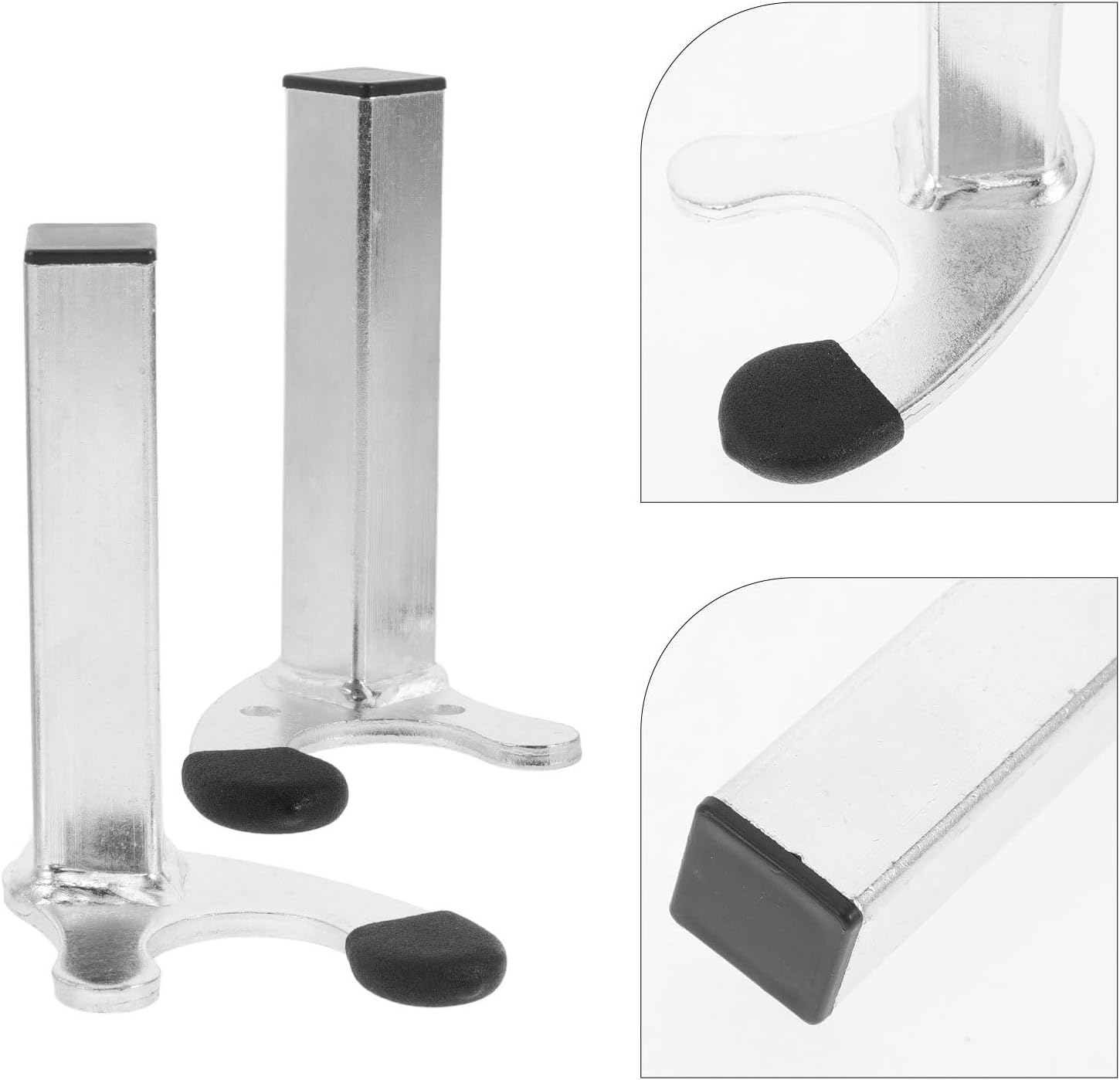 Ipetboom Heavy-Duty U-Shaped Motorcycle Lift Stand Attachment, Zinc-Plated Steel Rear Wheel Support for Motorbike Parking and Maintenance, Easy-Setup Rear Wheel Lifter Compatible With image number 3