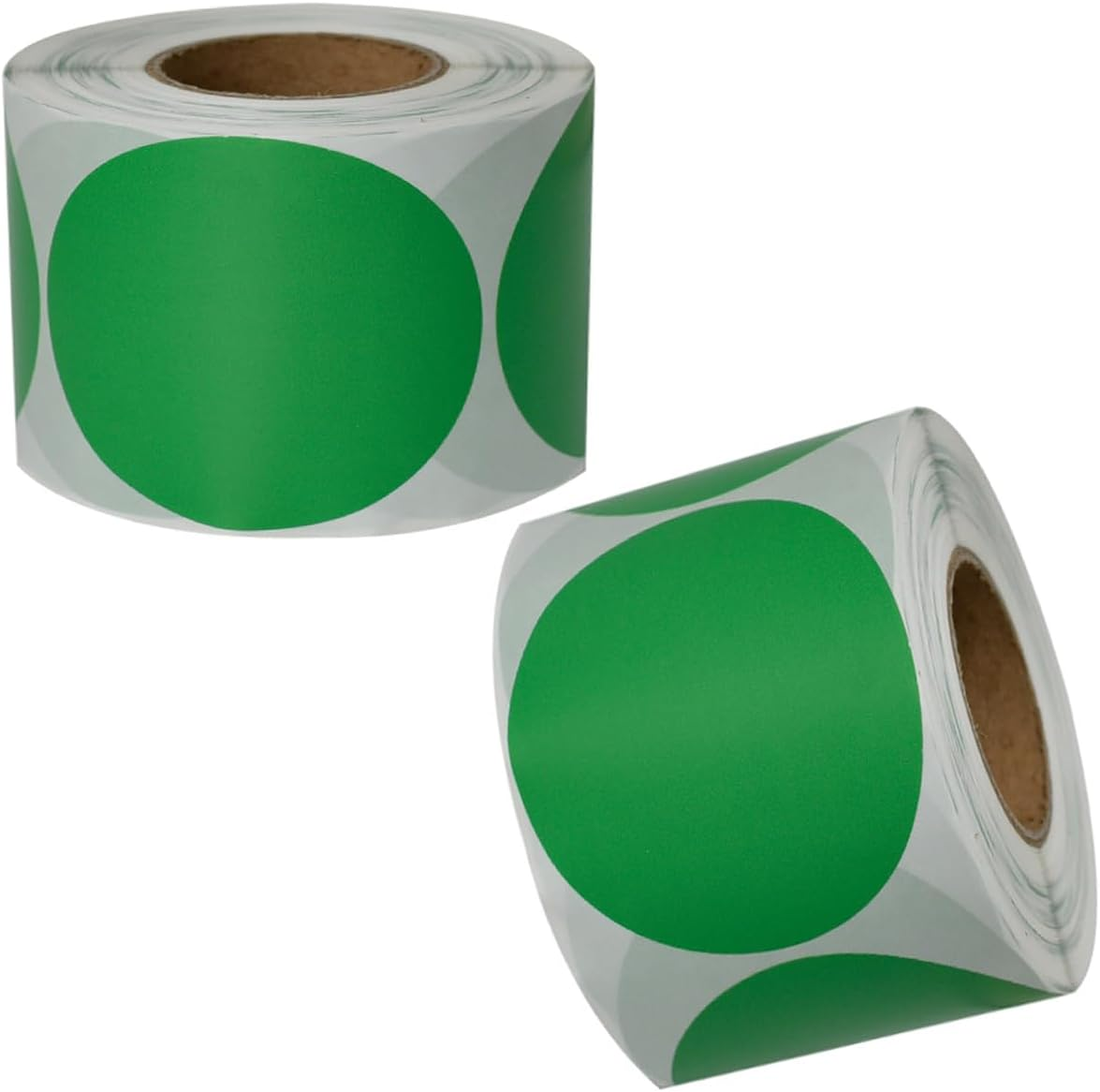 Yharnamite 1000 Pcs round Thermal Labels, 1 Inch Self-Adhesive Thermal Stickers Labels, Thermal Printer Labels, for Name Tag, Address, Logo Design, Shipping, DIY Design (White)