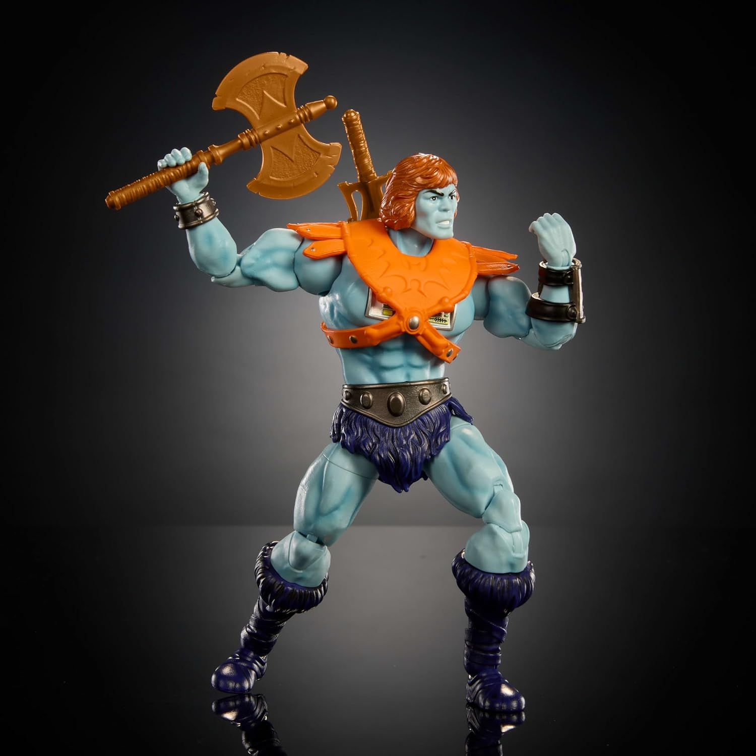 Masters of the Universe Masterverse Action Figure, Vintage Collection Faker, 7 Inch Motu Blue-Skinned Robotic He-Man Villain with Accessories image number 2
