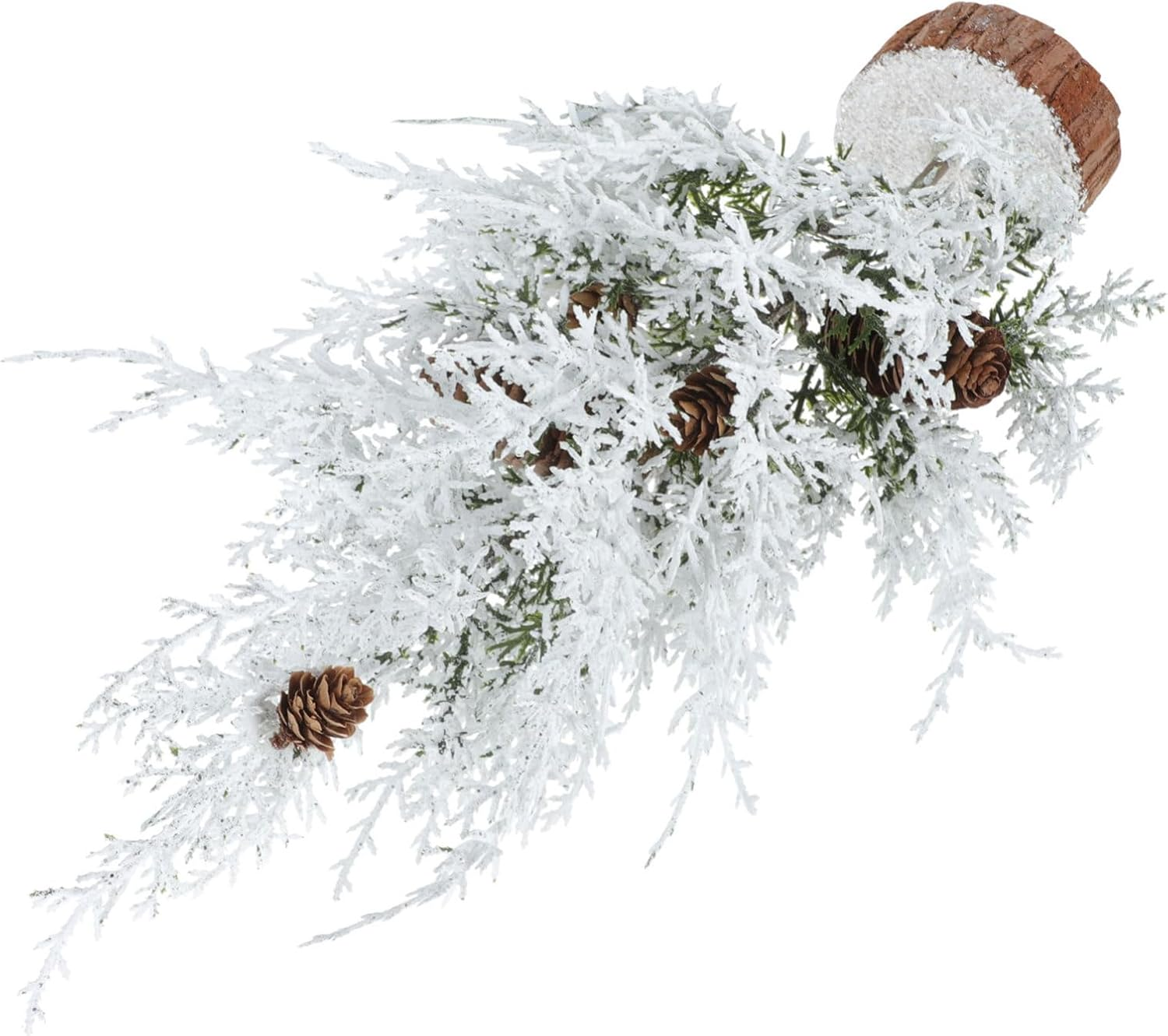 SHOWERORO Miniature Pine Trees 1Pc Christmas Tree Ornaments Vivid Desktop Ornaments for Christmas Decor image number 4