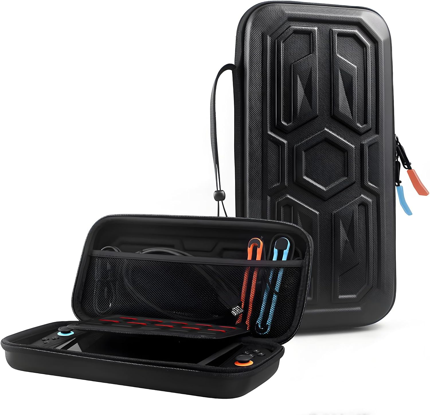 Anberyoo for Switch 2 Carrying Case [2025] with 10 Game Cartridge Slot, Military Grade EVA Shockproof Protection Hard Travel Case for Nintendo Switch 2, High-Capacity, Fashionable & Portable image number 5