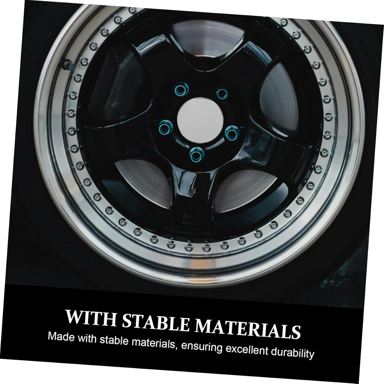 ASAKKURA 4Pcs Car Wheel Hub Covers for Semi Trucks Cars Tire Hub Caps Protection Covers