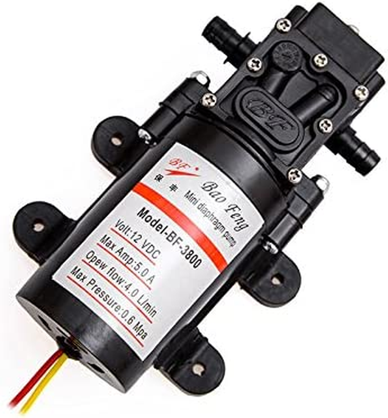 ZONADA 12V High Pressure Diaphragm Water Pump 100PSI Self Priming for RV Caravan Boat Marine Applications image number 2