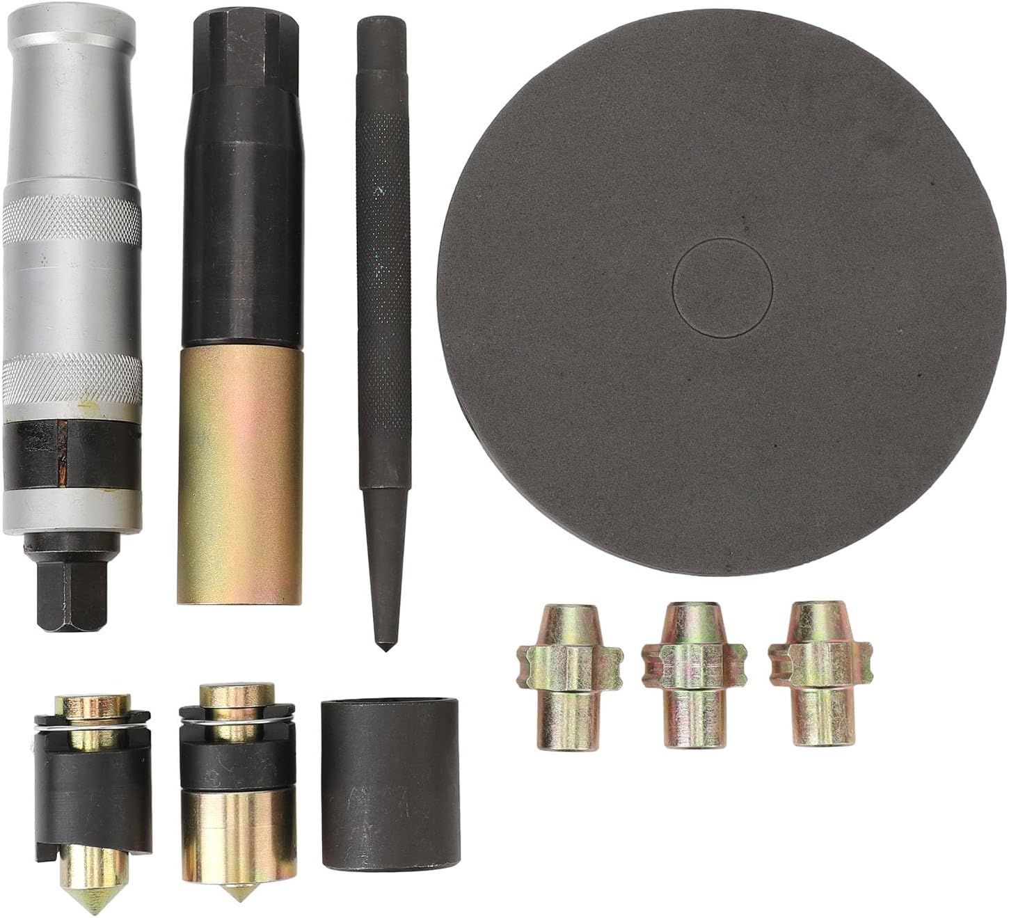 Wheel Lock Removal Kit, 10PCS Universal Steel Wheel Lock Lug Nut Remover Drive Impact Easy Out Bolt Extractor Socket Set with Carrying Case for Spinning Mcguard Type Locking Nuts image number 2