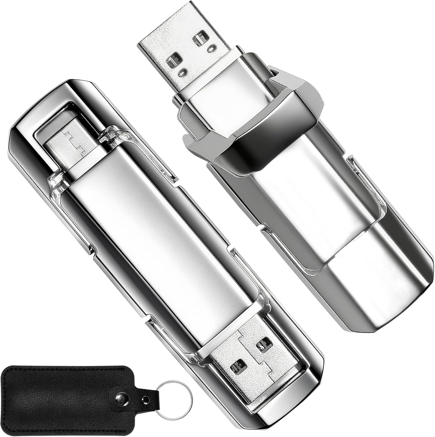 Vrythn 512GB USB C Drive up to 500Mb/S, Fast Usb-Stick Dual SSD Drive Type-C +A USB 3.2 Solid State Drive, External SSD Memory Stick for Android Phone Laptop Tablet Mac Business Travel Essential image number 3