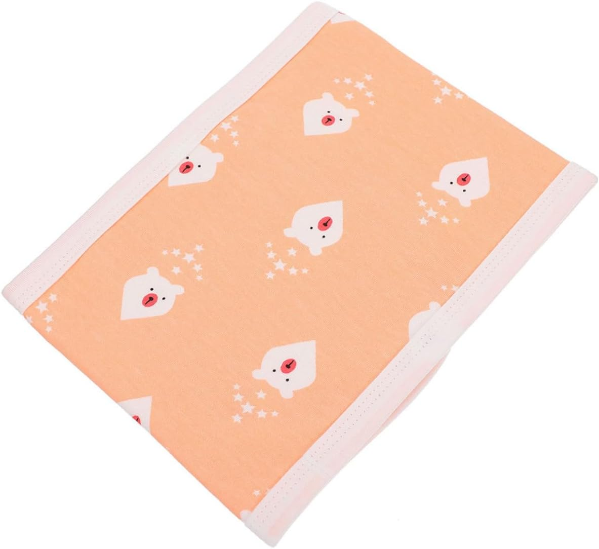 Infant Belly Wrap Newborn Belly Band Cotton Navel Cover Portable Cord Belt Soft Baby Supplies for Autumn Winter (Arctic Bear Blue, Size 80)