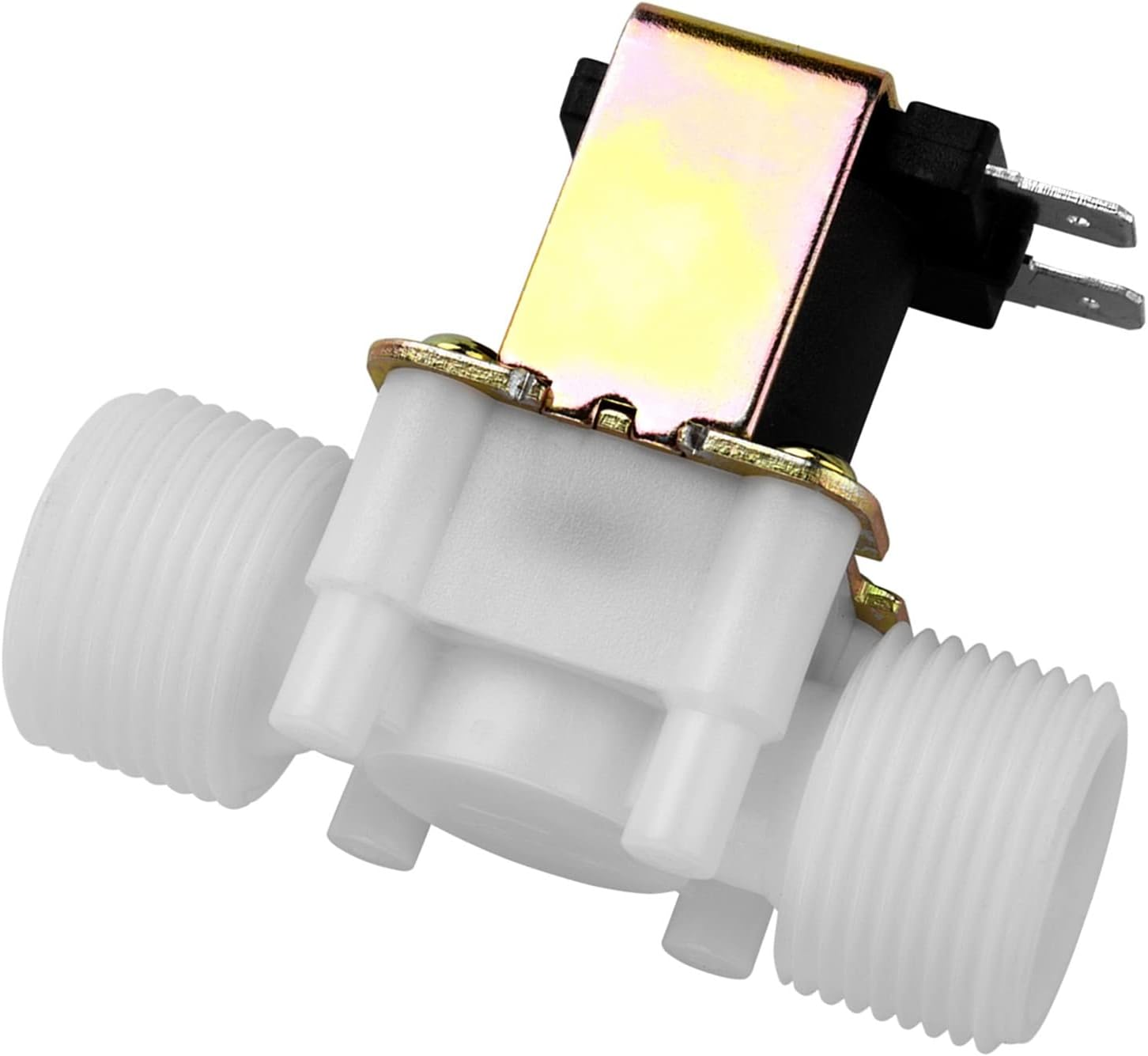 N/C Water Inlet Valve Plastic Solenoid Valve for Automatic Cleaning, 12V DC DN20 G3/4