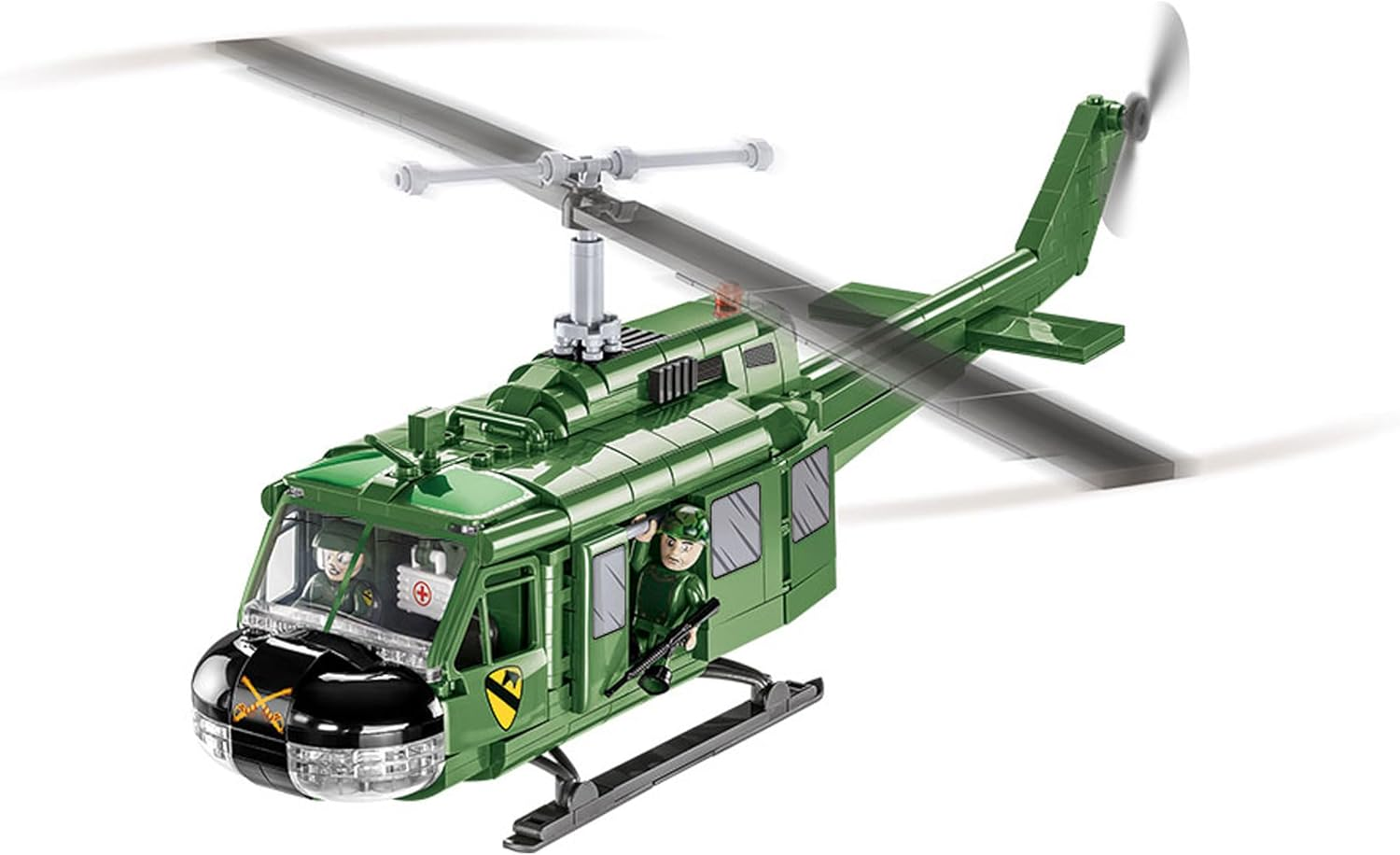 Cobi 1:32 Scale Bell UH-1 Huey Iroquois Multi-Role American Helicopter 656-Pieces Building Block Kit