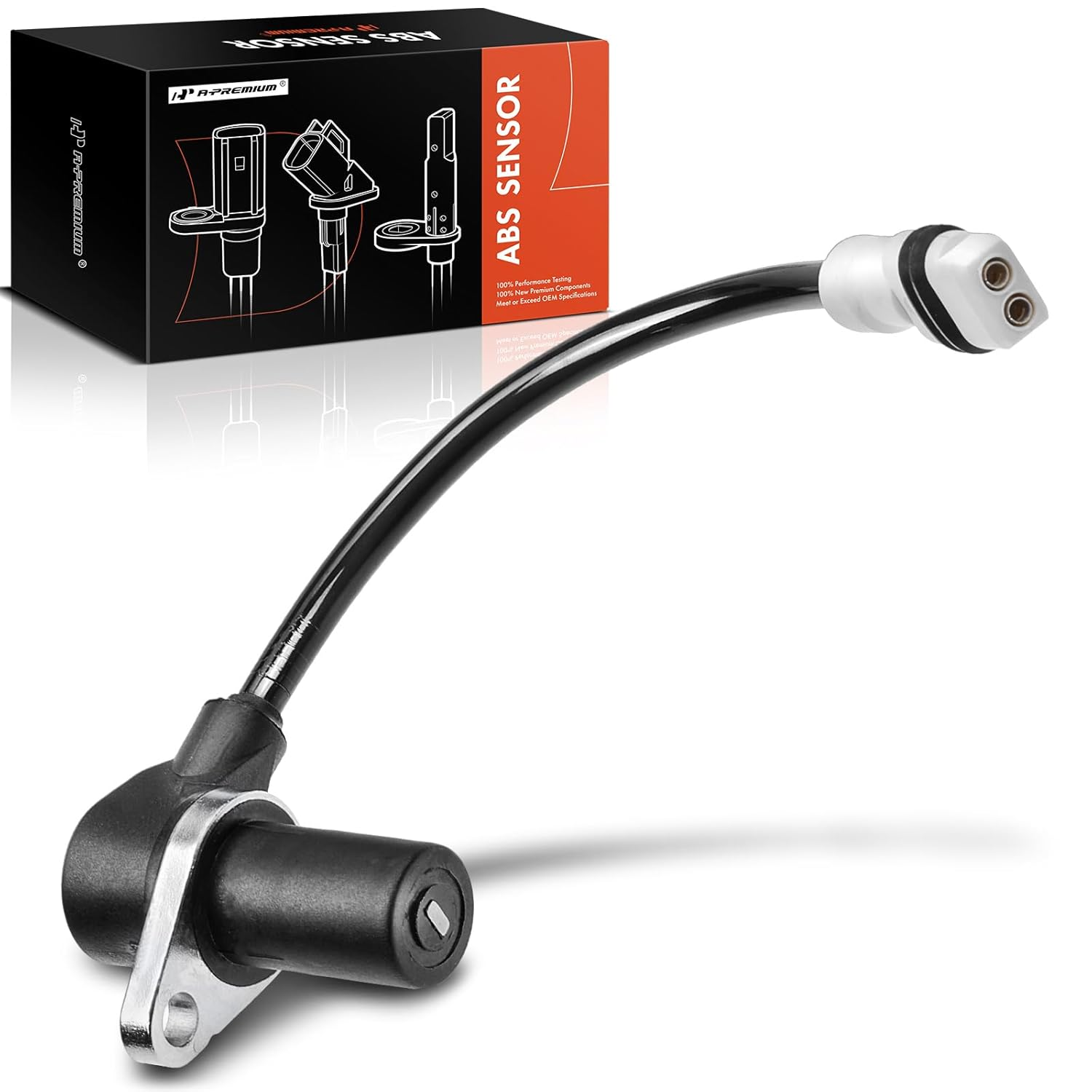 A-Premium ABS Wheel Speed Sensor Compatible with Porsche 911 1999-2005 Boxster 1997-2004 Front or Rear image number 2