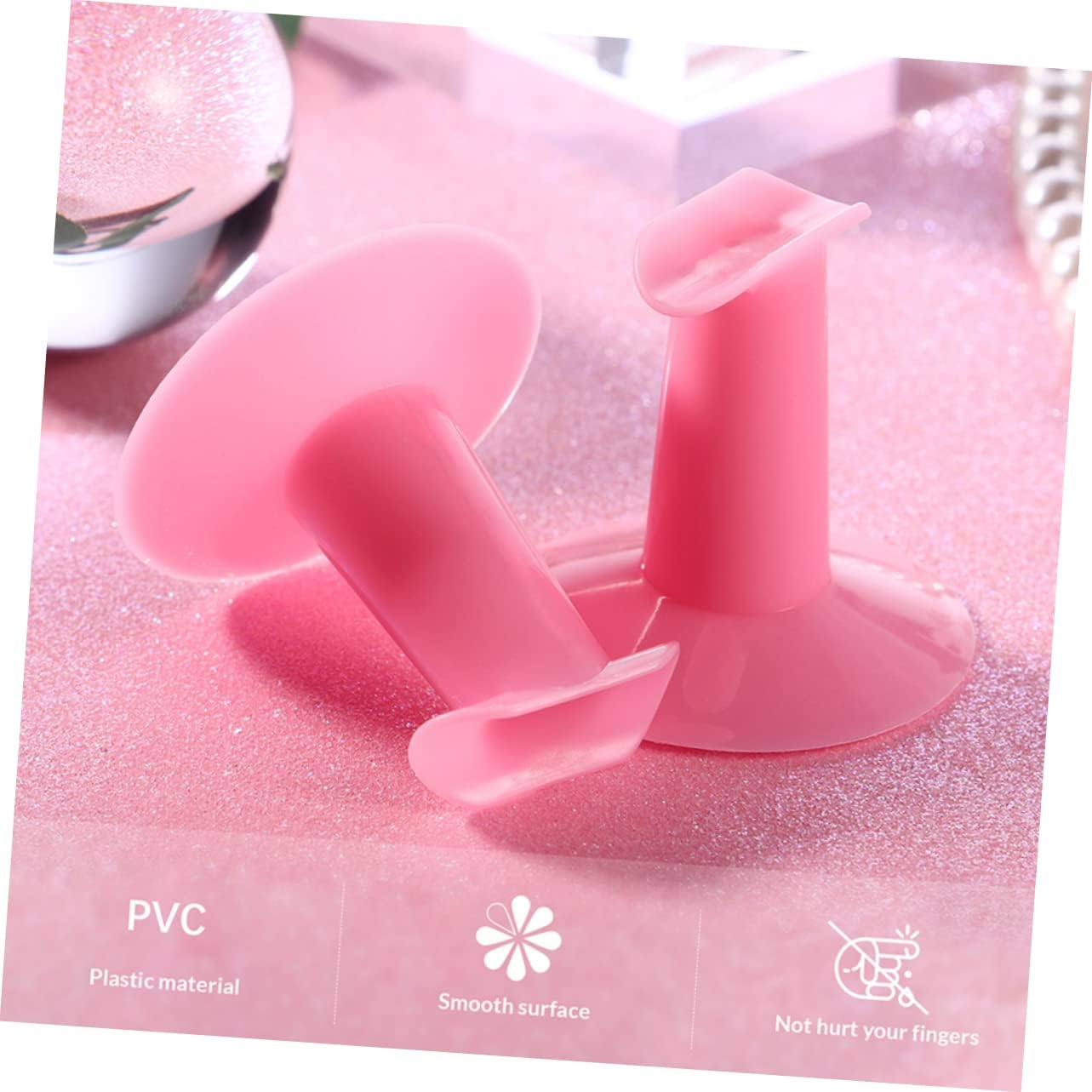MERRYHAPY 10Pcs Nail Art Finger Rests and Finger Support Holders for Manicure Sturdy for Nail Painting and Accessories in Salon Use image number 5