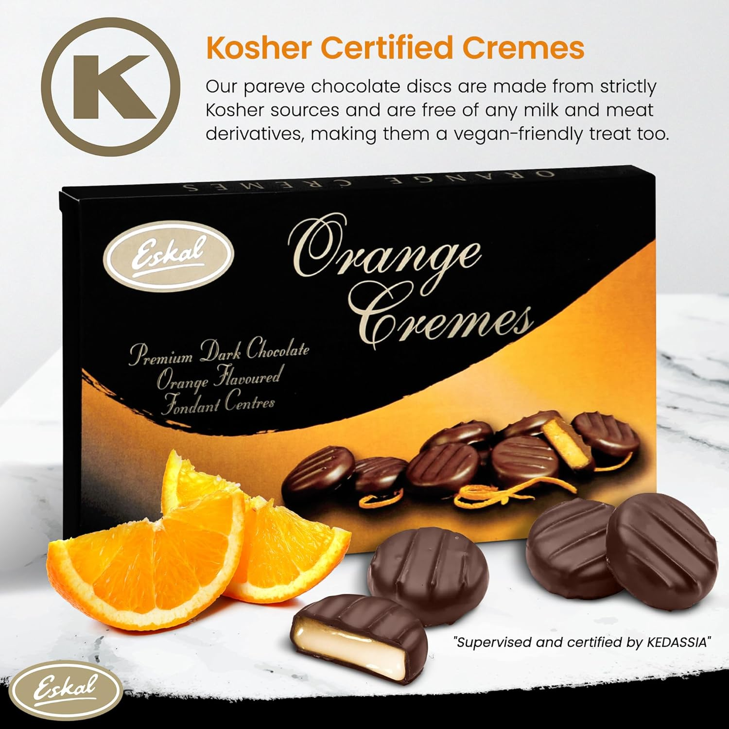 Eskal Orange Cremes Gift Box 150 G image number 4