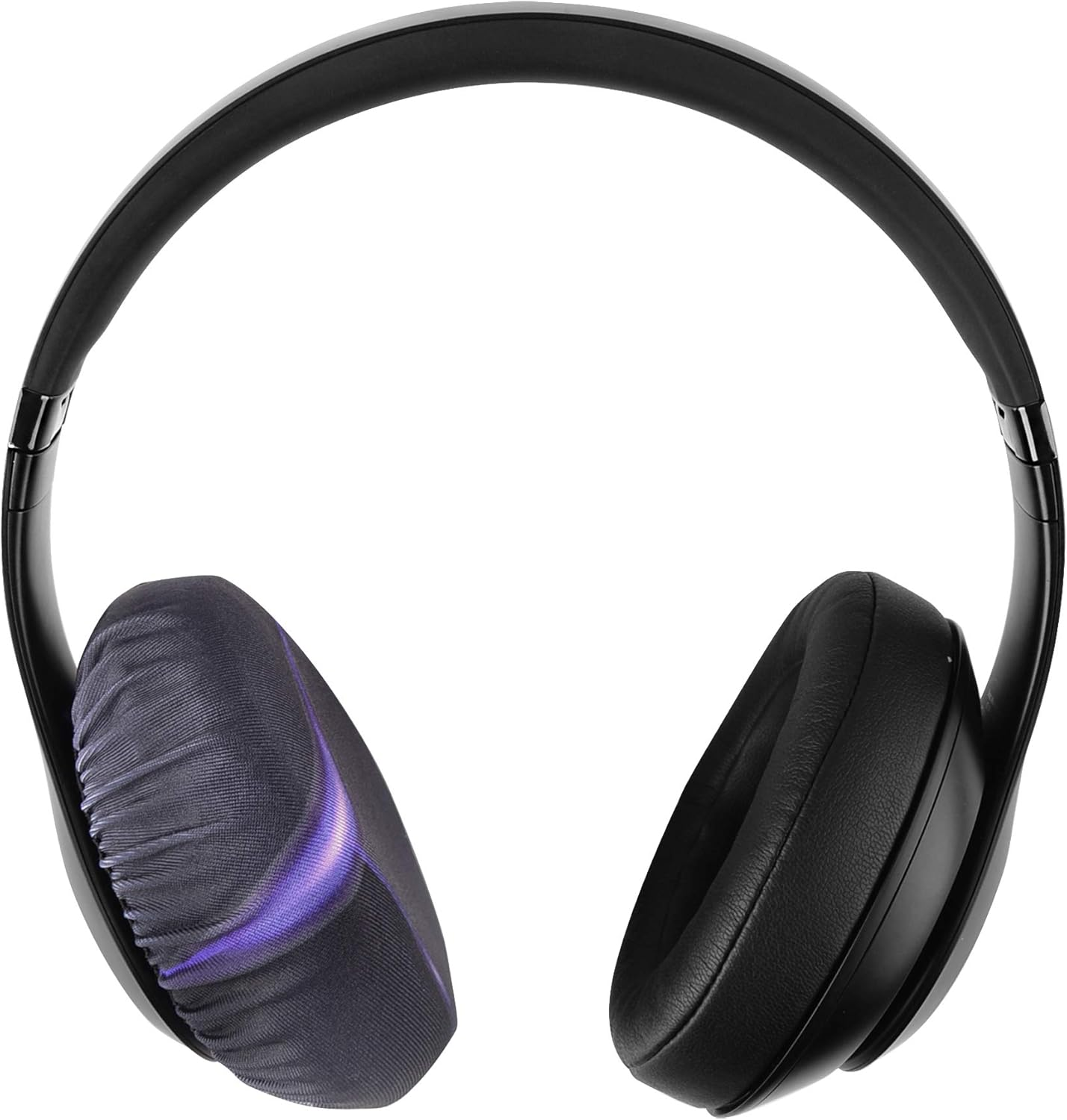 Geekria 2 Pairs Flex Fabric Headphones Ear Covers - Product Safety Certified - Washable & Stretchable Earcup Protectors for Over-Ear Headsets, Sweat Pads for Gym, Gaming (Size M/Cosmos) - Brown image number 2